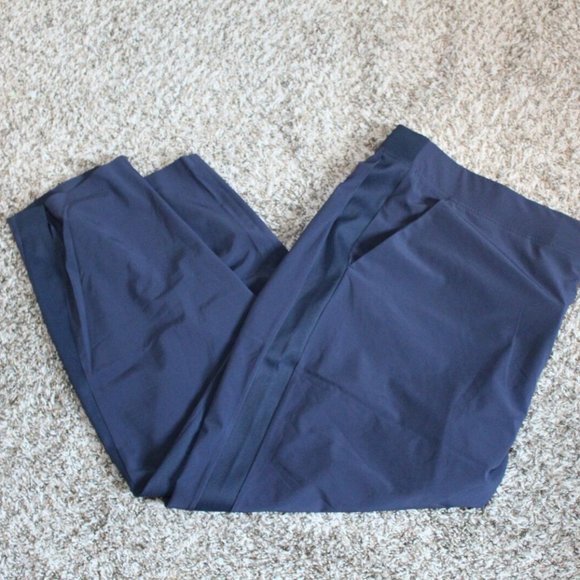 NWT Athleta Brooklyn Ankle Pants Navy Blue Women's Plus Size 26 H11522 - Picture 13 of 14